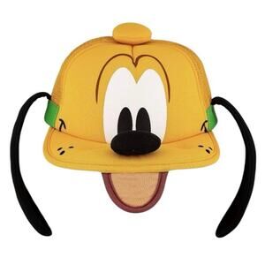 Vintage Disney Parks 3D Pluto Adjustable Trucker Hat